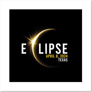 Totality 04 08 24 Total Solar Eclipse 2024 Texas Posters and Art